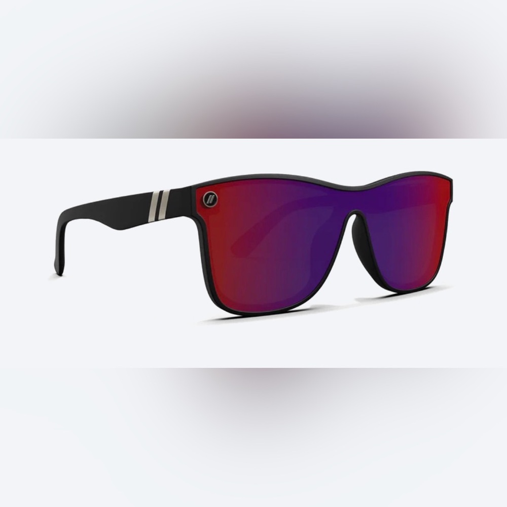 Bold Black Sunglasses with Pink Lenses